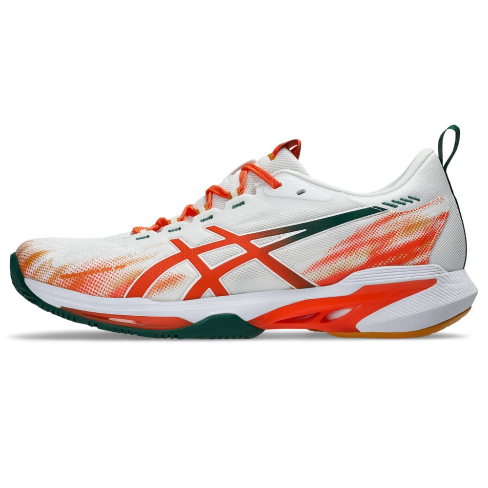 Tênis ASICS Sonicsmash FF - Masculino - Branco/Laranja - tam: 37