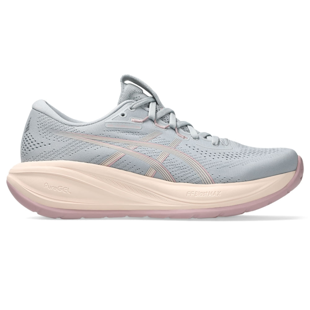 Tênis ASICS GEL-Cumulus 28 - Feminino - Cinza/Rosa - tam: 39