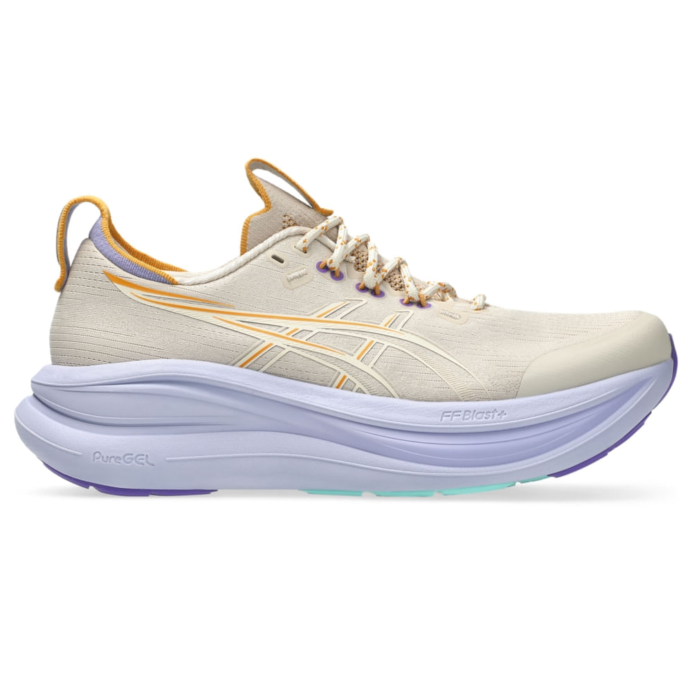 Tênis ASICS Gel- Nimbus 28 TR - Bege/Roxo - tam: 38