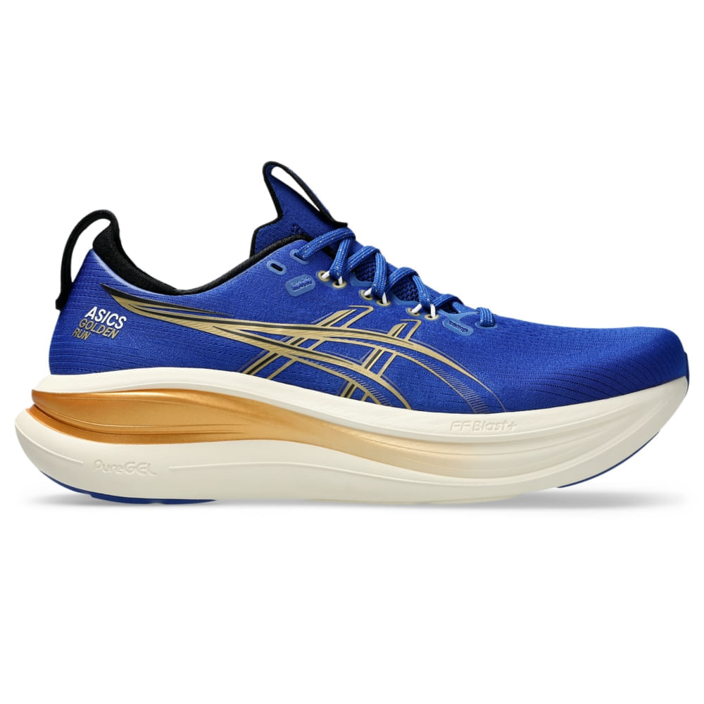 Tênis Gel-Nimbus 28 Golden Run - Azul/Dourado - Tam: 33.5 - Miniatura 7