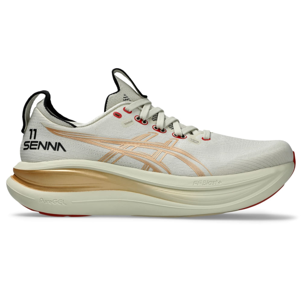 Tênis GEL-Nimbus 28 Senna - Cinza/Dourado - tam: 41