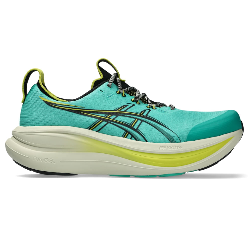 Tênis ASICS Gel- Nimbus 28 TR - Verde/Preto - tam: 49