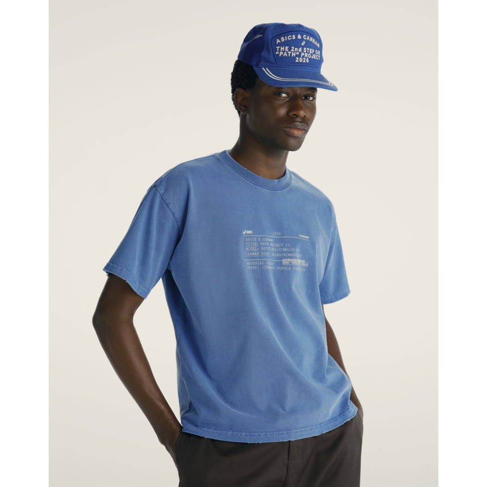 Camiseta ASICS ASICS Tech Pack Boxy X Carnan - Azul - tam: PP
