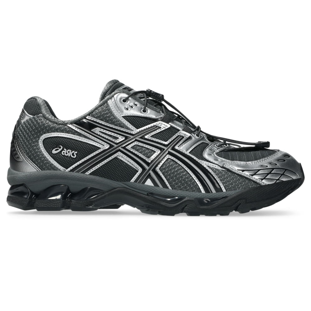 Tênis ASICS GEL-Nimbus 10.1 x UNAFFECTED - Unissex - Prata/Preto - tam: 38