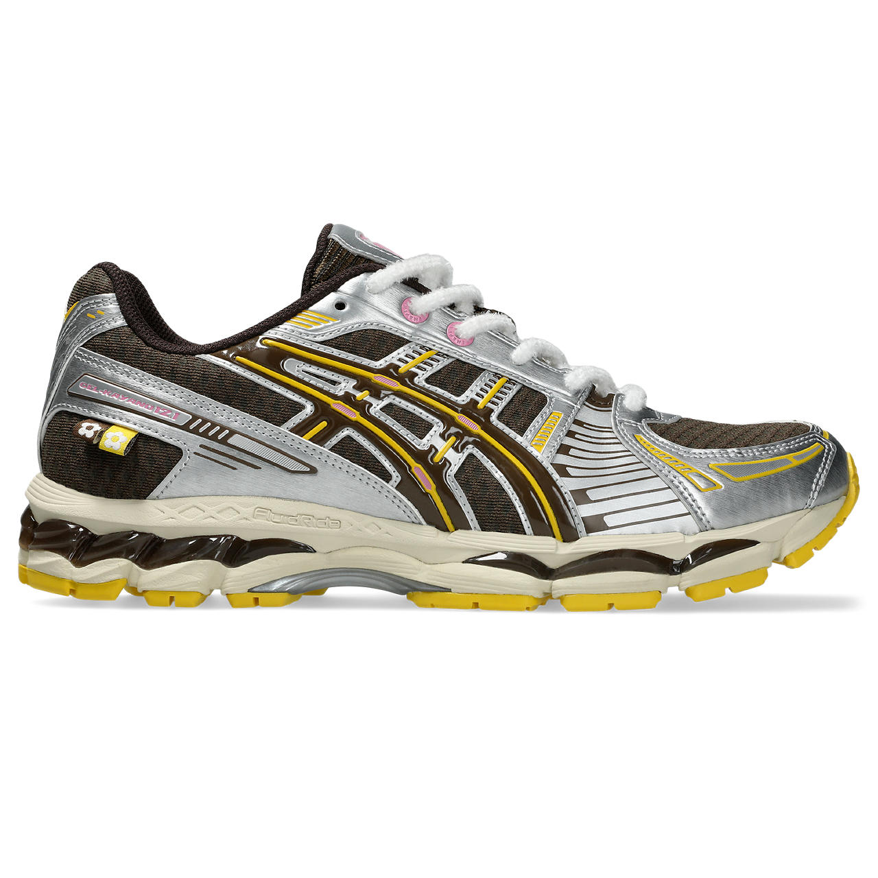 Tênis ASICS GEL-Kayano 12.1 X Vandy The Pink - Marrom/Amarelo - tam: 39