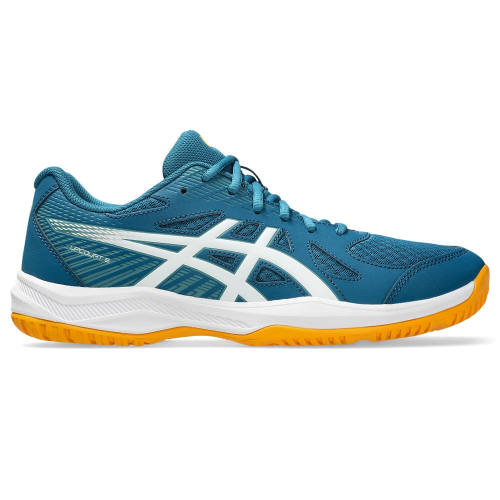 Tênis ASICS Upcourt 6 - Masculino - Azul/Branco