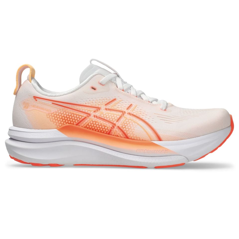 Tênis Asics Gel-Kayano 33 - Feminino - Branco/Laranja