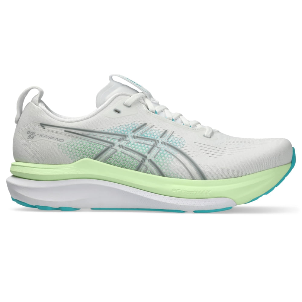 Tênis ASICS GEL-Kayano 33 - Masculino - Branco/Azul - tam: 41.5