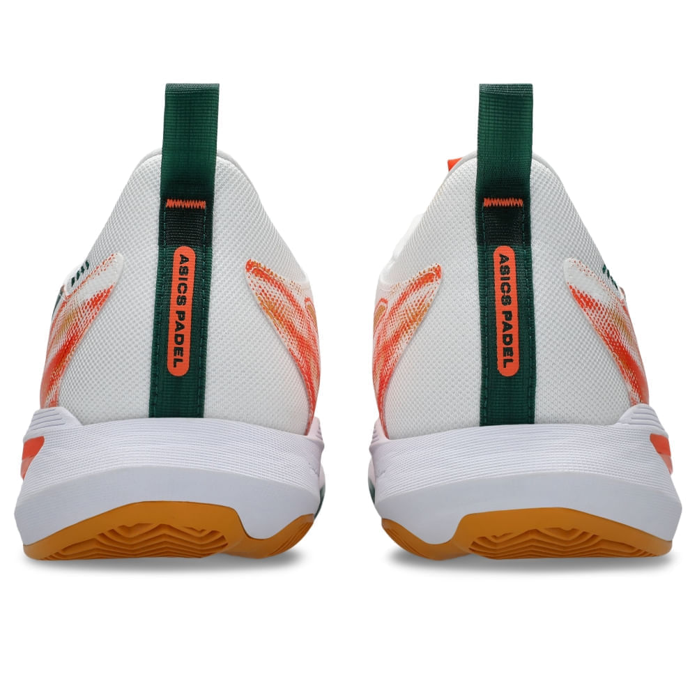 Tênis ASICS Sonicsmash FF - Masculino - Branco/Laranja - tam: 42.5 — foto 8