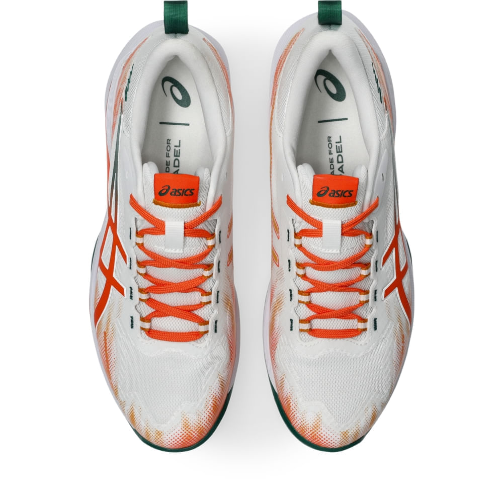 Tênis ASICS Sonicsmash FF - Masculino - Branco/Laranja - tam: 42.5 — foto 12
