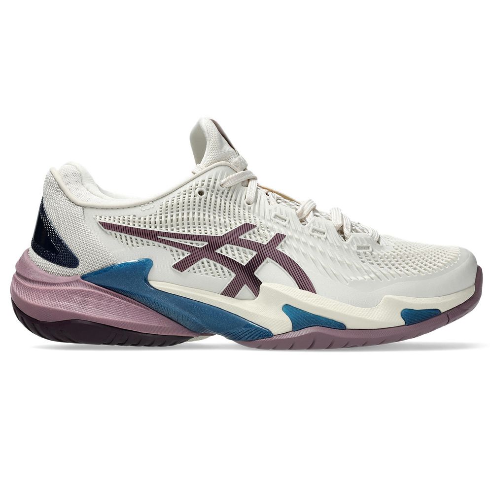 Tênis ASICS Court Ff 3 - Feminino - Bege/Roxo - ASICS Brasil