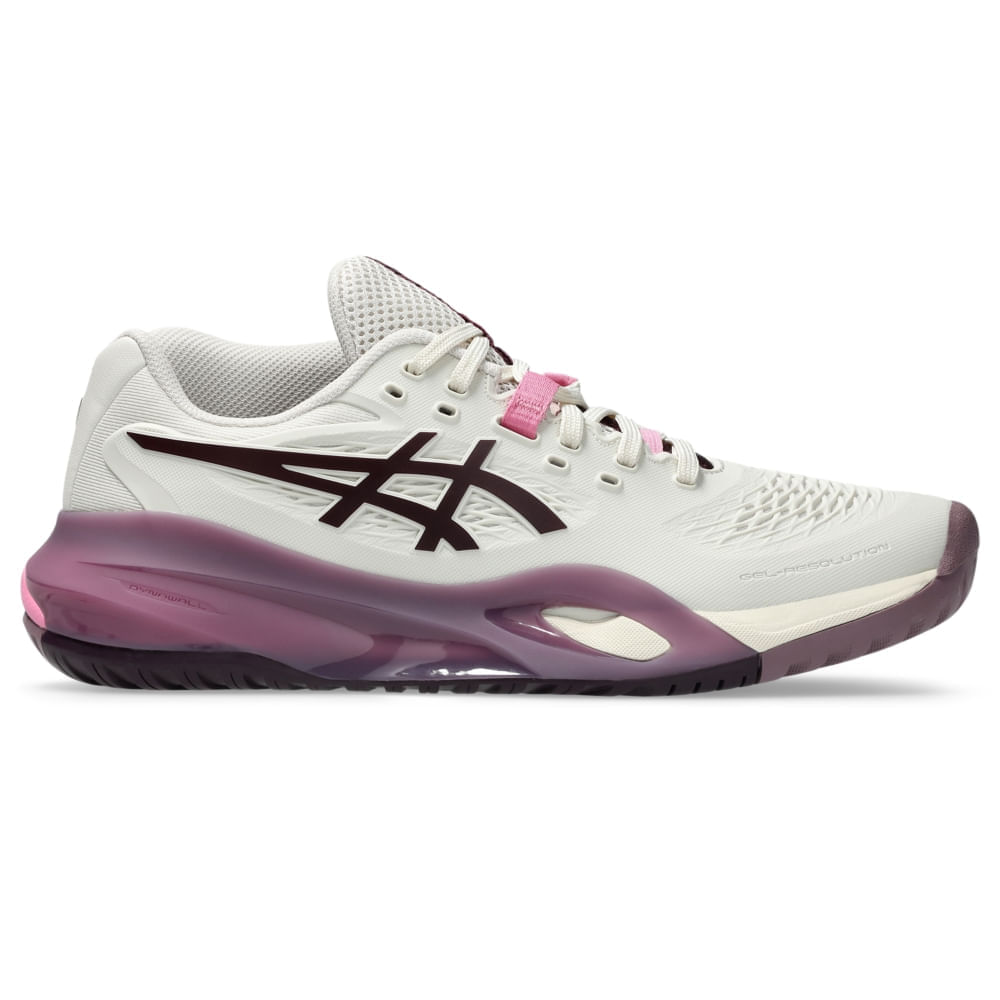 Tênis ASICS Gel-Resolution X - Feminino - Bege/Roxo - tam: 39.5