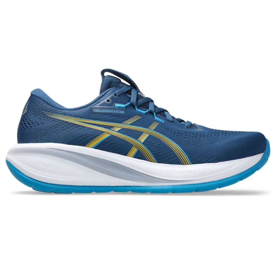 Tênis Asics Gel-Cumulus 28 - Masculino - Azul/Laranja