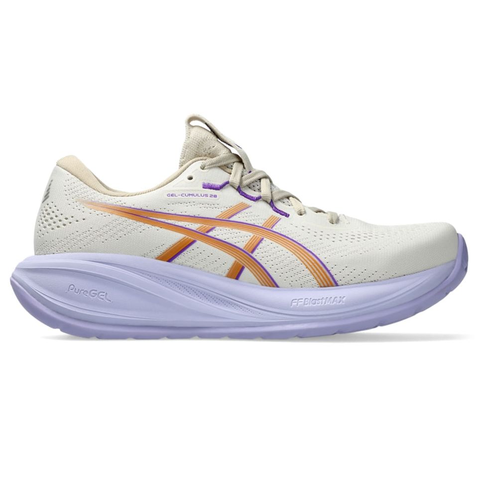 Tênis Asics Gel-Cumulus 28 - Feminino - Bege/Roxo