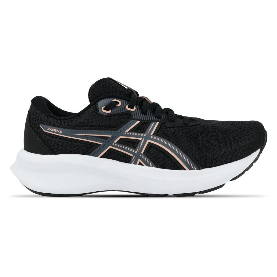 Tênis Asics Raiden 5 - Feminino - Preto/Rosa
