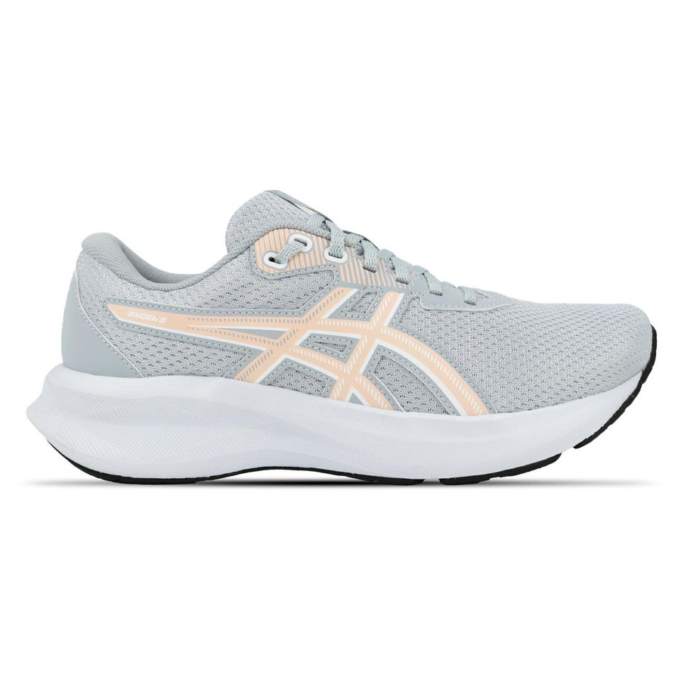 Tênis Asics Raiden 5 - Feminino - Cinza/Branco