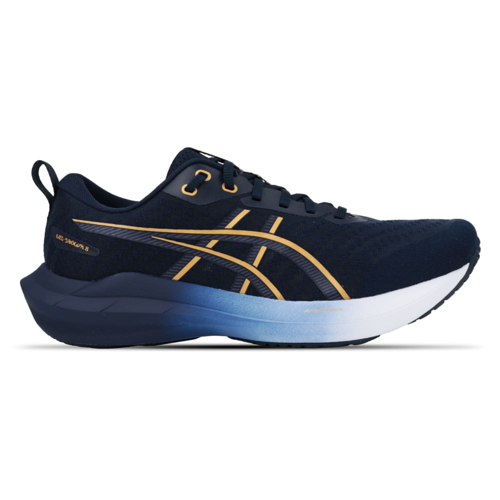 Tênis ASICS GEL-Shogun 8 - Masculino - Azul/Dourado - tam: 41