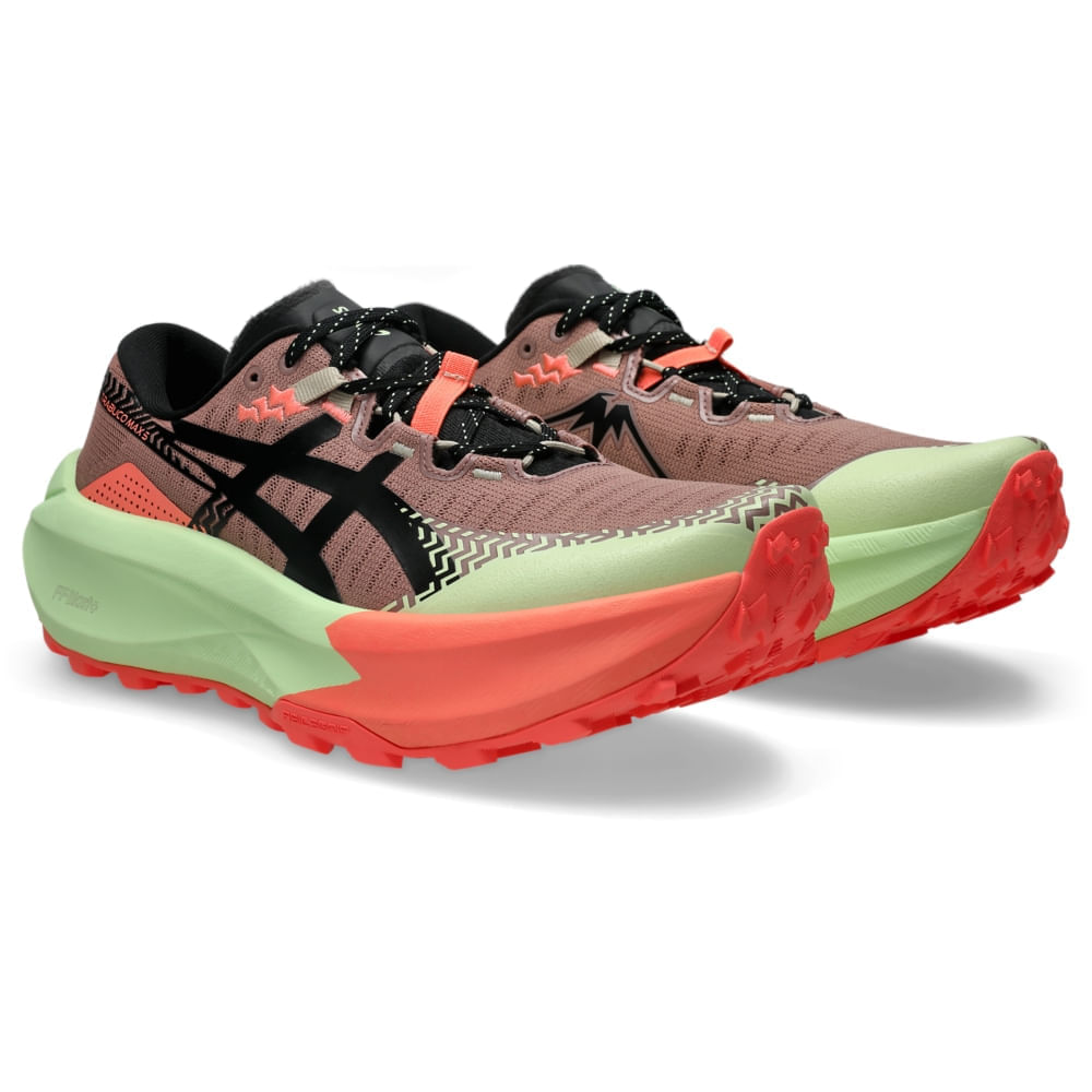 Tênis ASICS Trabuco Max 5 - Masculino - Rosa/Preto - tam: 41 — foto 2