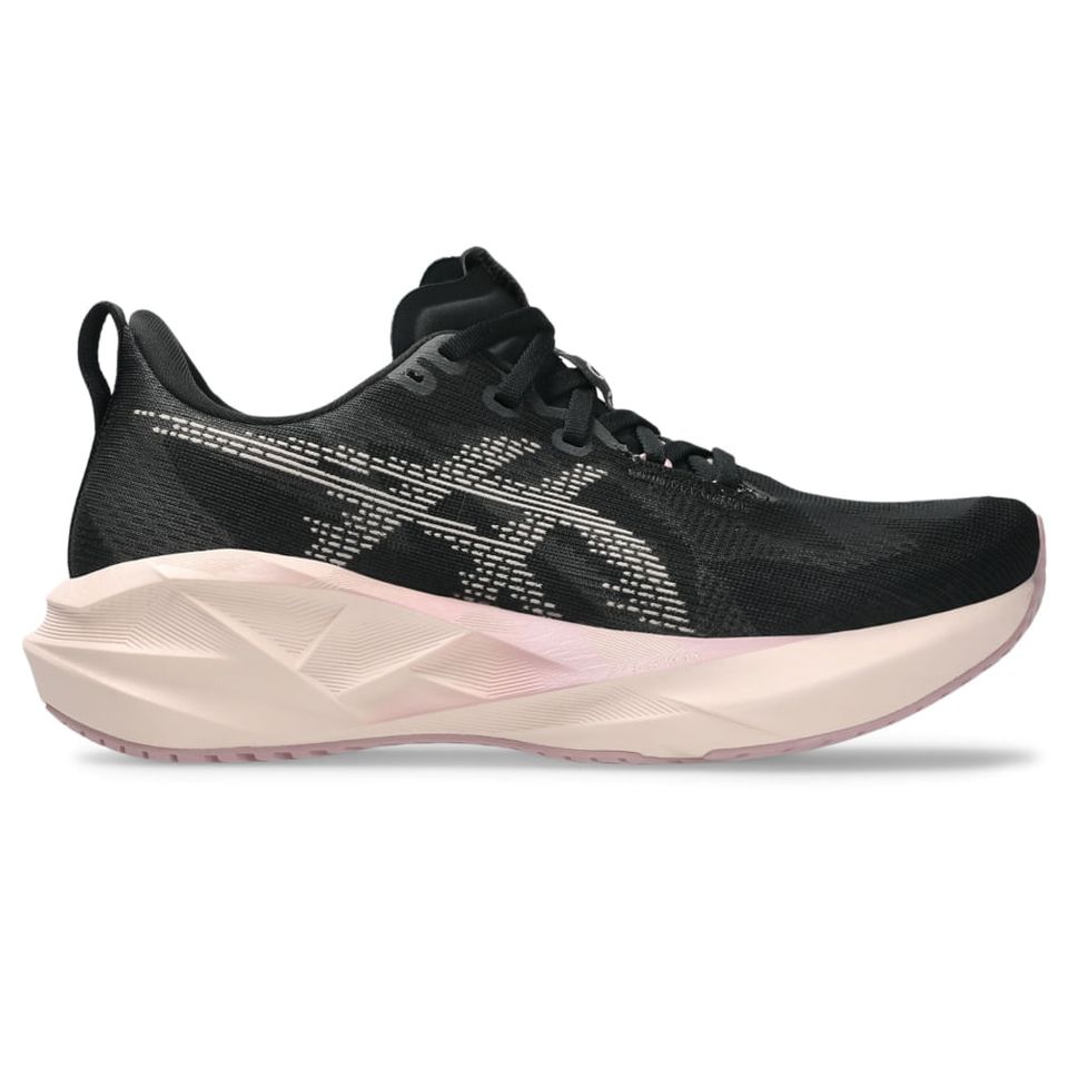 Tênis Asics Novablast 5 - Feminino - Preto/Rosa