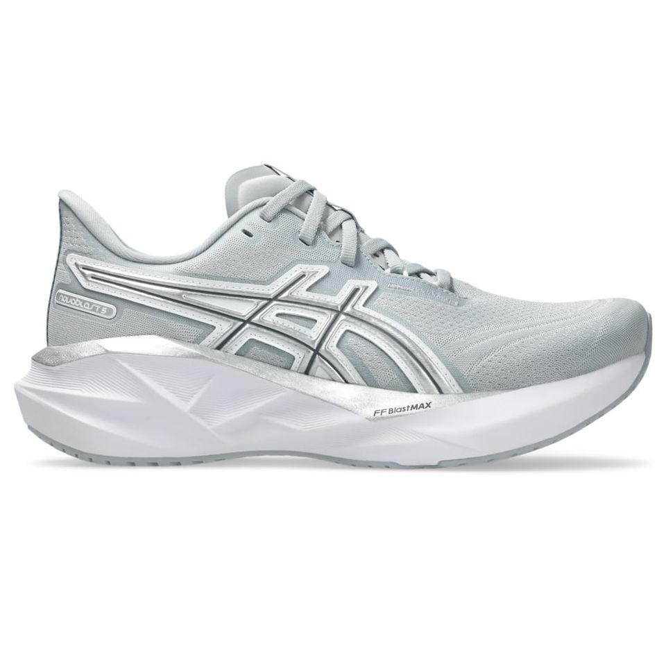 Tênis Asics Novablast 5 Atc - Feminino - Cinza/Prata