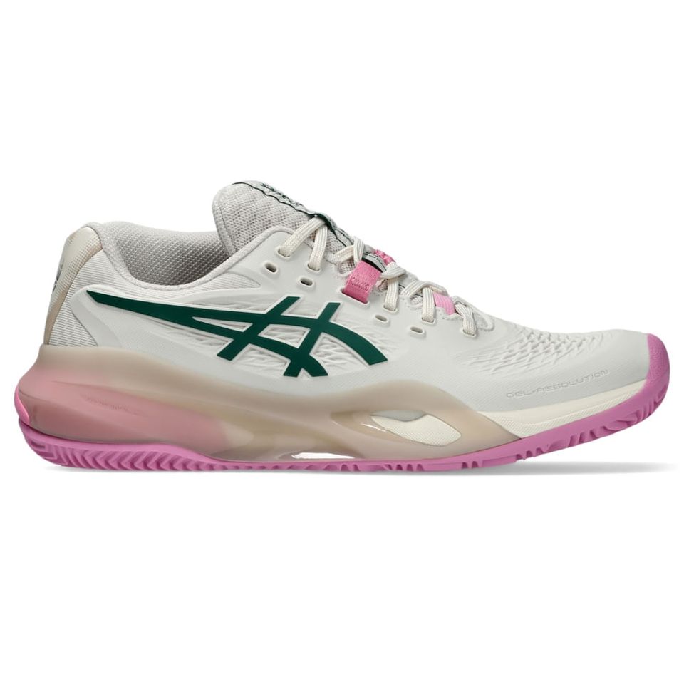 Tênis Asics Gel-Resolution X Padel - Feminino - Bege/Verde