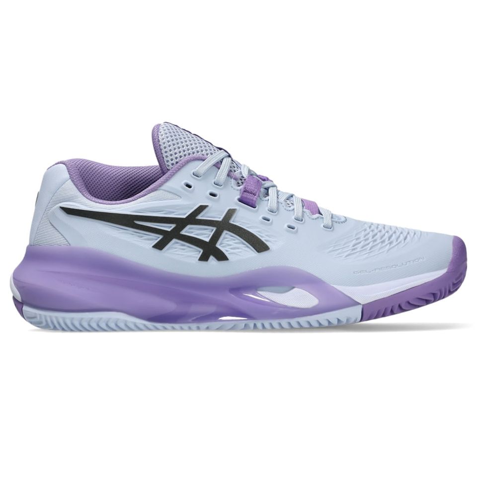 Tênis Asics Gel-Resolution X Saibro Night Energy - Feminino - Azul/Cinza