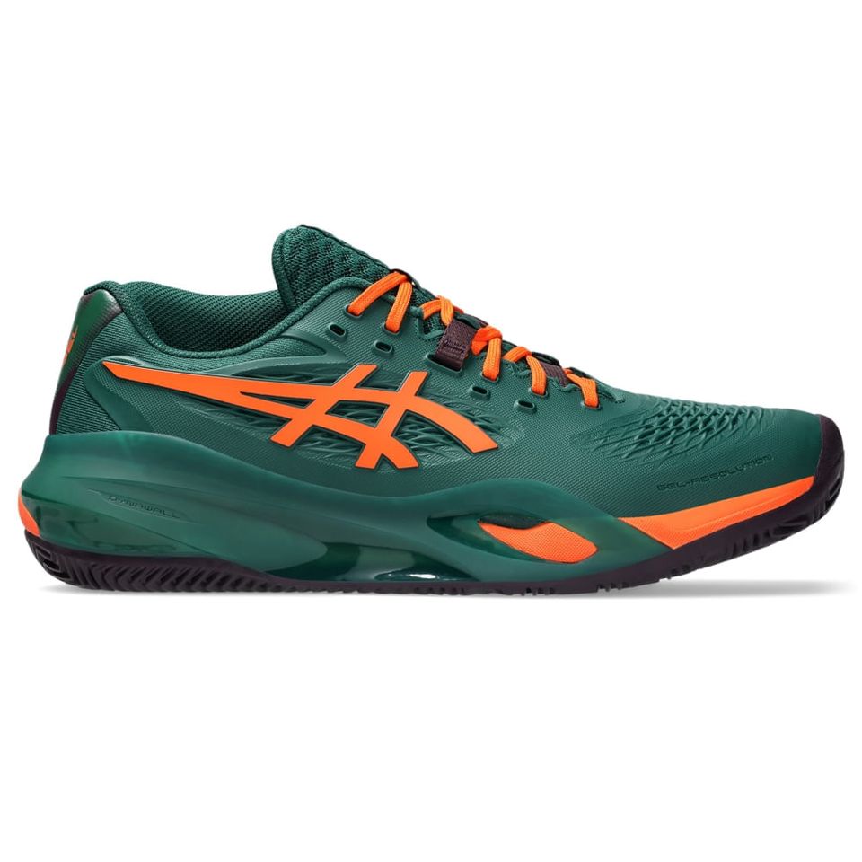 Tênis Asics Gel-Resolution X Padel - Masculino - Verde/Laranja