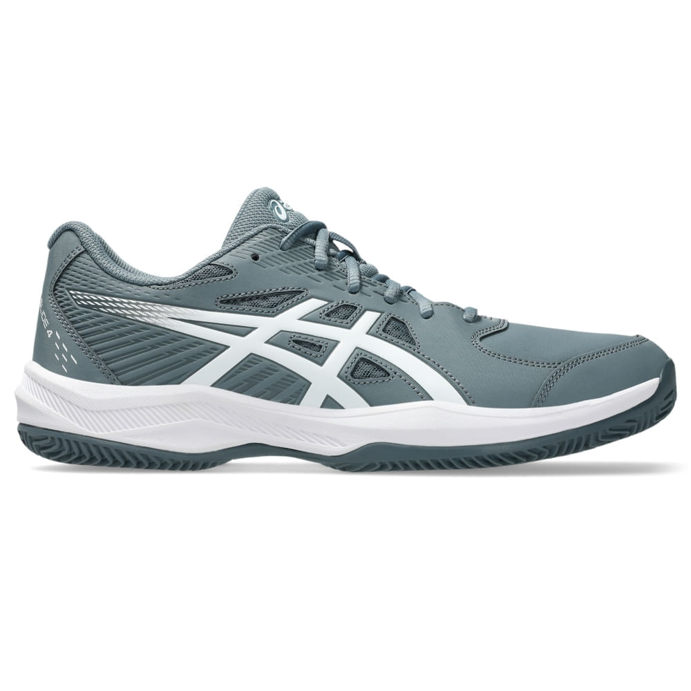 Tênis Asics Court Slide 4 Saibro/Oc - Masculino - Cinza/Branco — ASICS