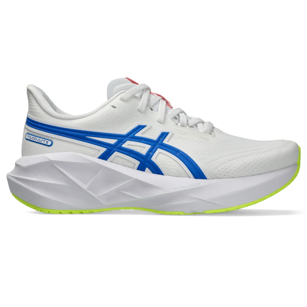 Tênis ASICS Novablast 5 Atc - Feminino - Branco/Azul - tam: 40