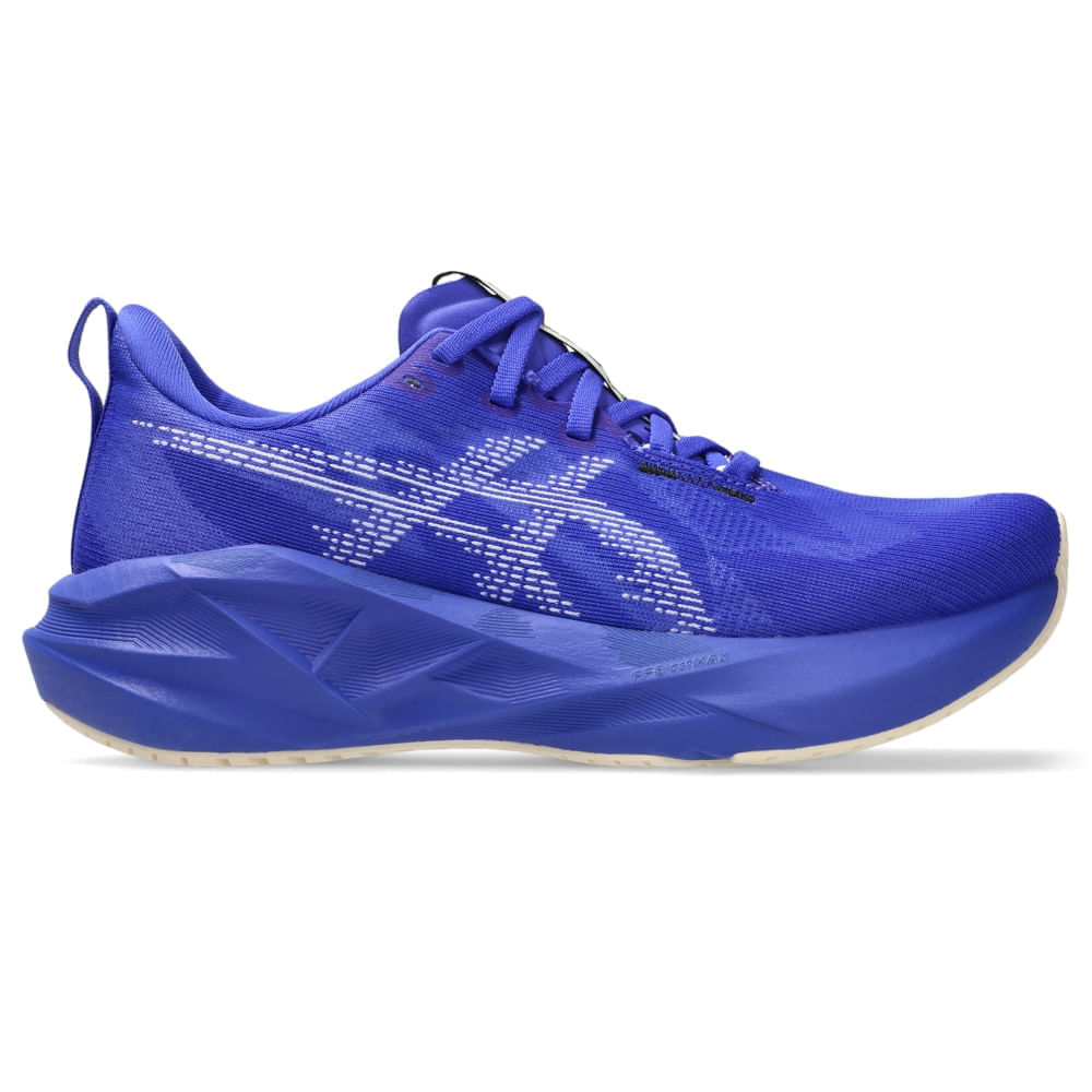 Tênis ASICS Novablast 5 - Feminino - Azul/Branco - tam: 33