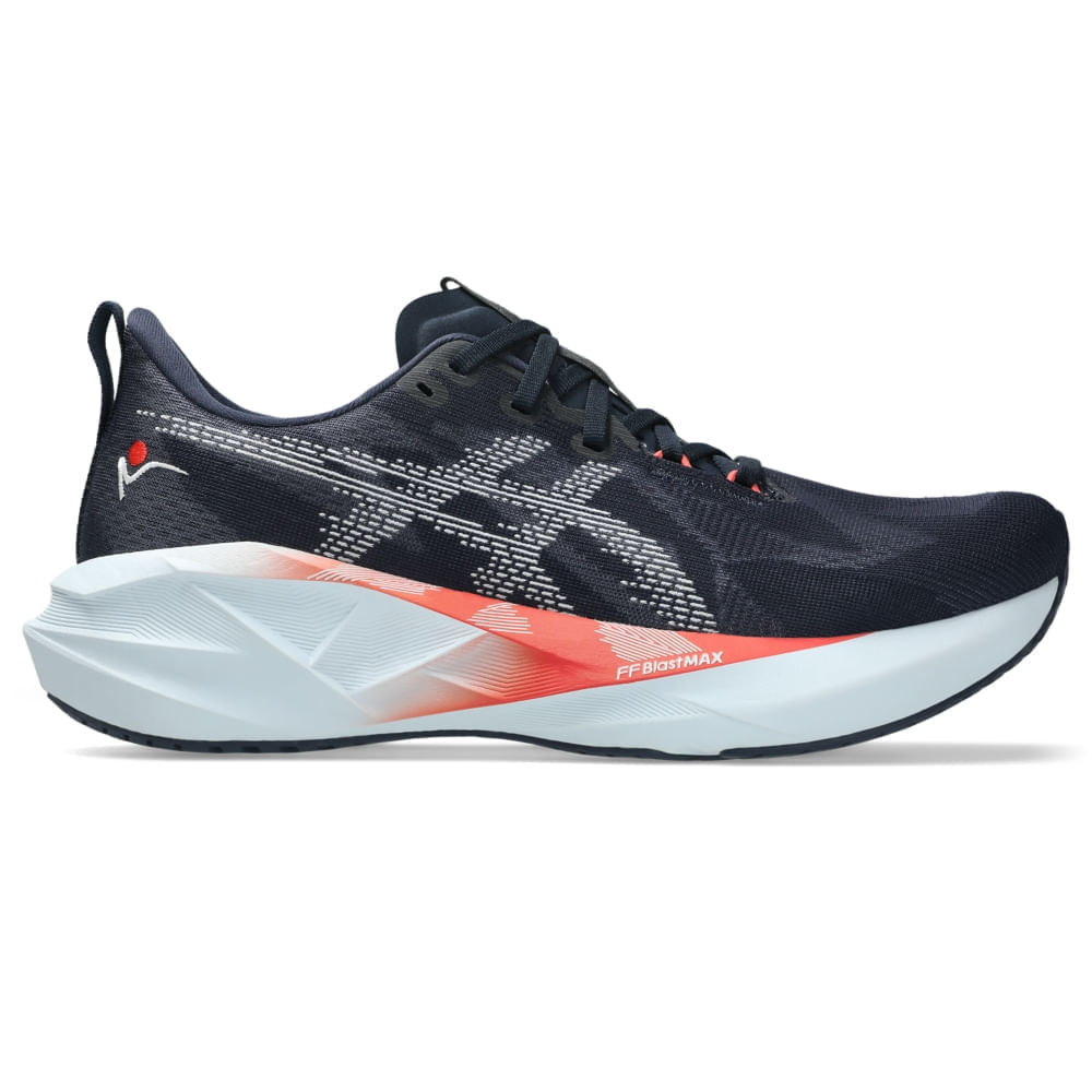 Tênis ASICS Novablast 5 São Silvestre - Unissex - Azul/Branco - tam: 45