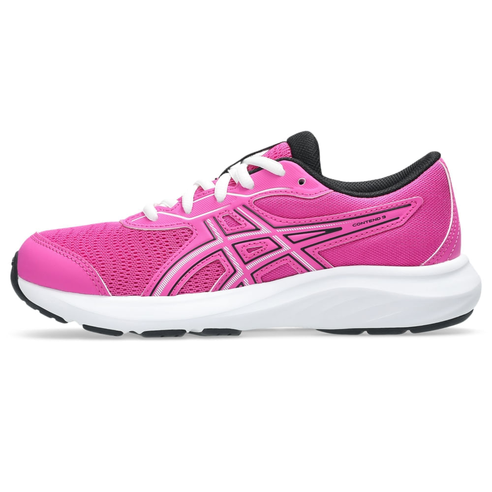 Tênis ASICS Contend 9 GS - Infantil - Rosa/Preto - tam: 35.5 — foto 4