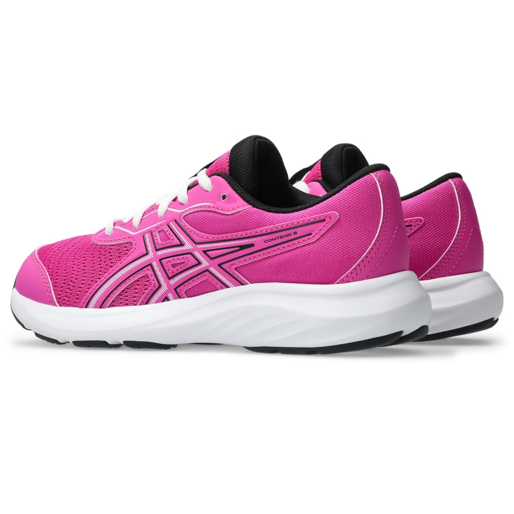 Tênis ASICS Contend 9 GS - Infantil - Rosa/Preto - tam: 36.5 — foto 7