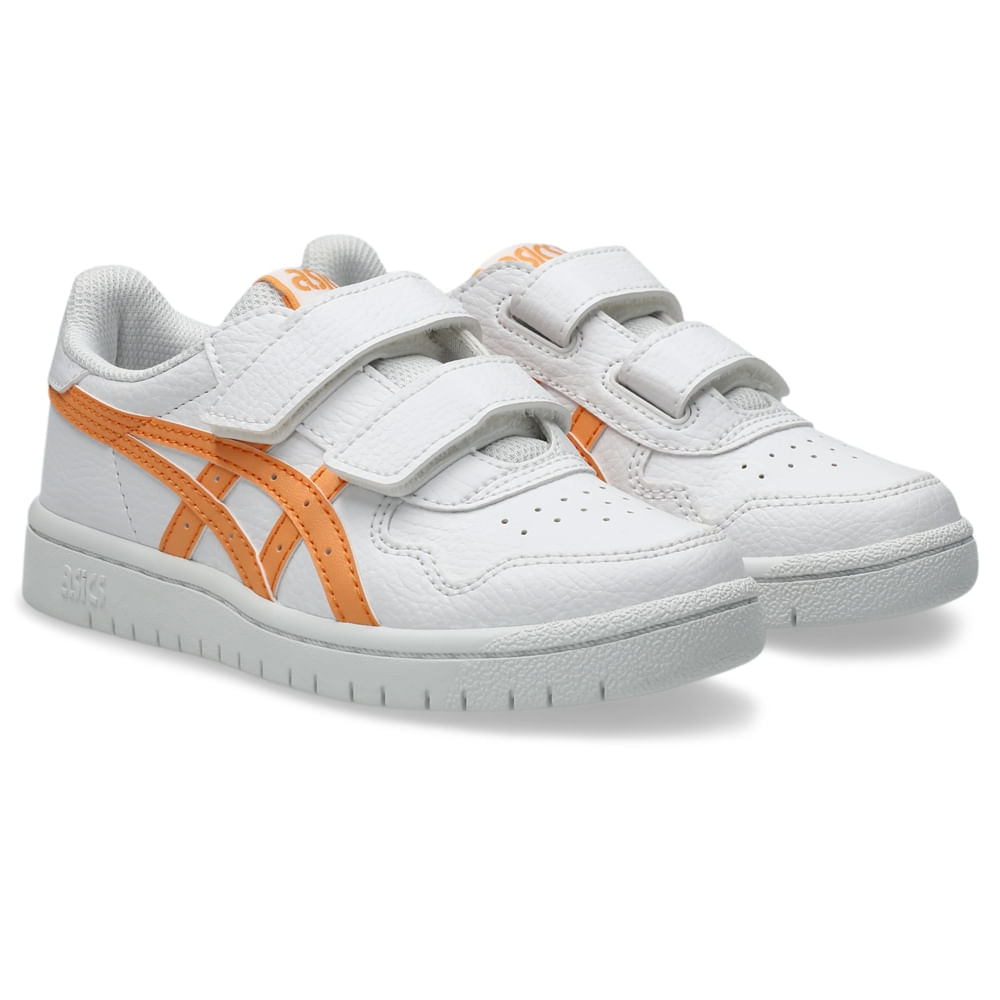 Tênis ASICS Japan S PS - Infantil - Branco/Laranja - tam: 26 — foto 3