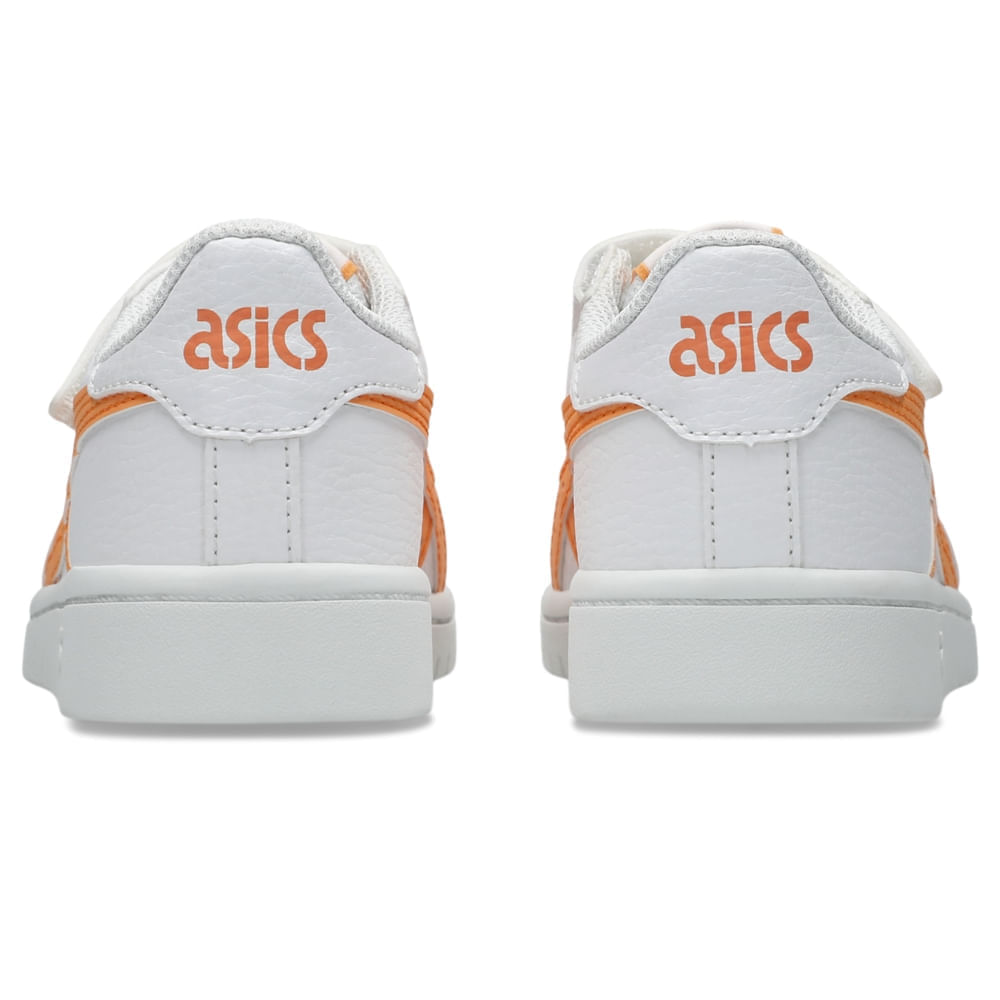 Tênis ASICS Japan S PS - Infantil - Branco/Laranja - tam: 28 — foto 5