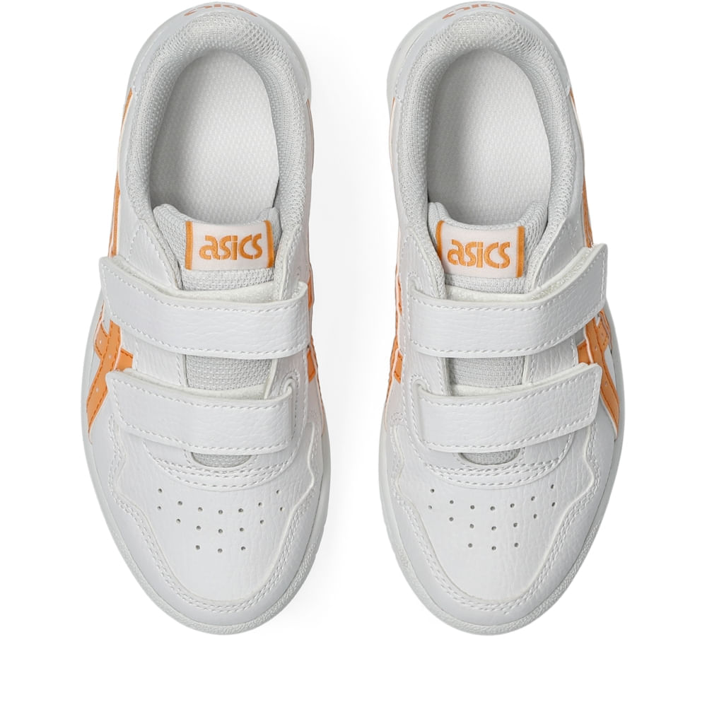 Tênis ASICS Japan S PS - Infantil - Branco/Laranja - tam: 28 — foto 8