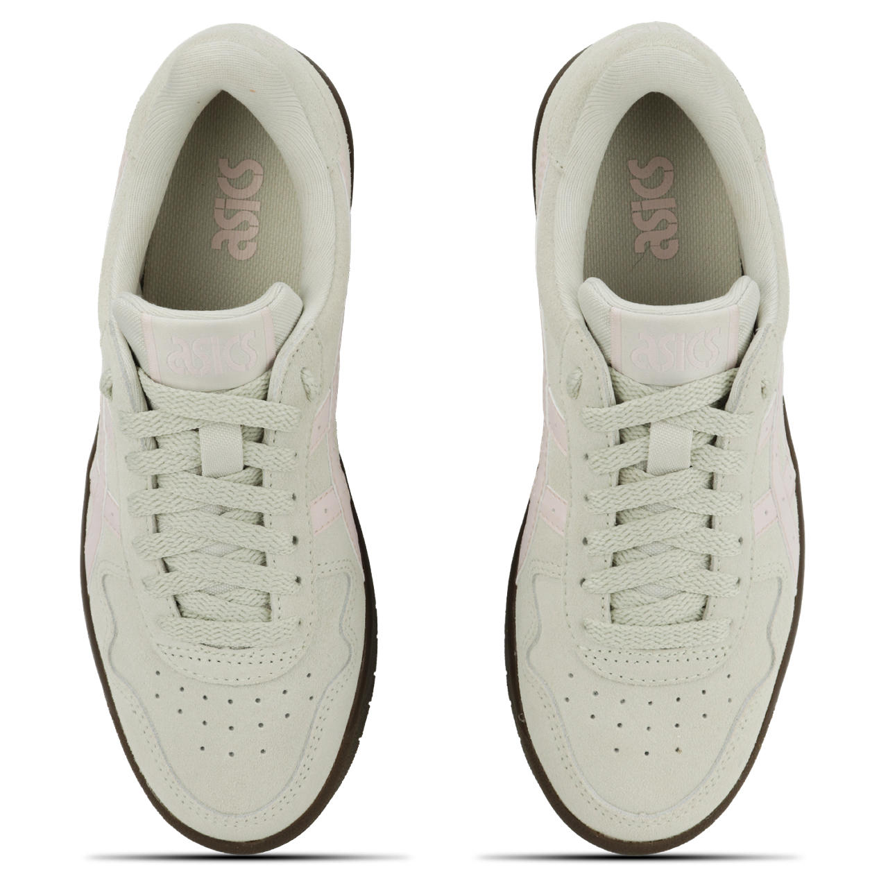 Tênis ASICS Japan S Camurca - Feminino - Cinza/Rosa — foto 8