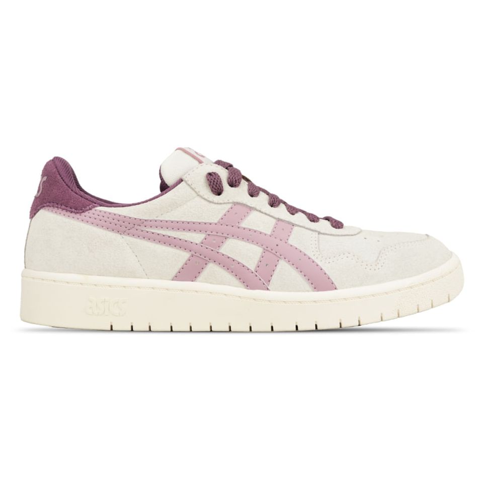 Tênis Asics Japan S Camurca - Feminino - Bege/Roxo