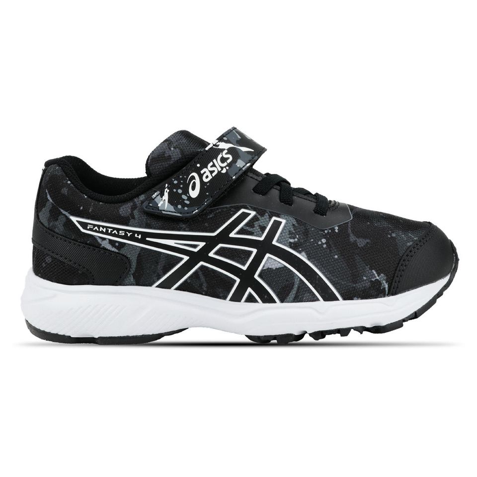 Tênis Asics Fantasy 4 - Infantil - Preto/Branco