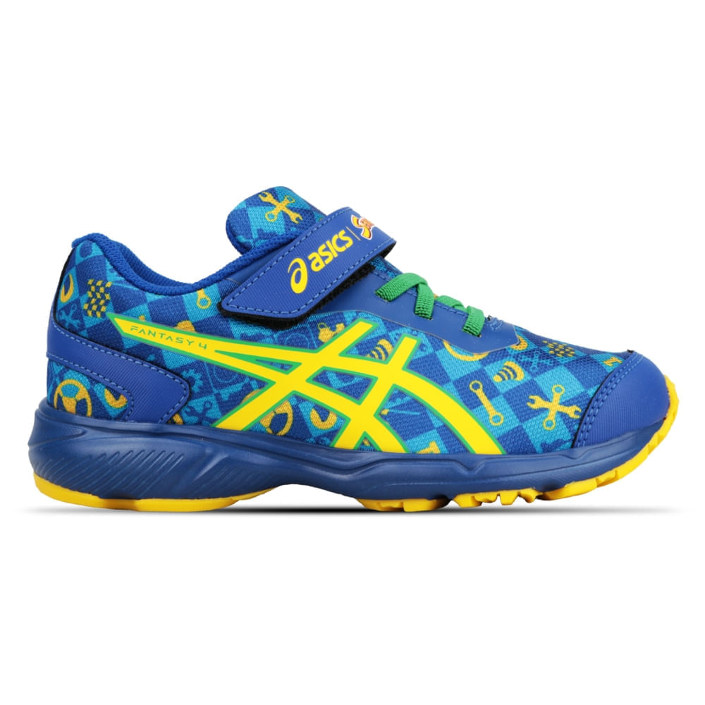 Tênis ASICS Fantasy 4 Senna - Infantil - ASICS BLUE/CILANTRO - tam: 32