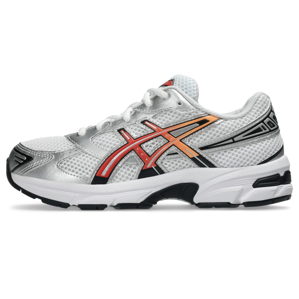 Tênis GEL-1130 GS - Branco/Vermelho - tam: 33.5 — foto 8