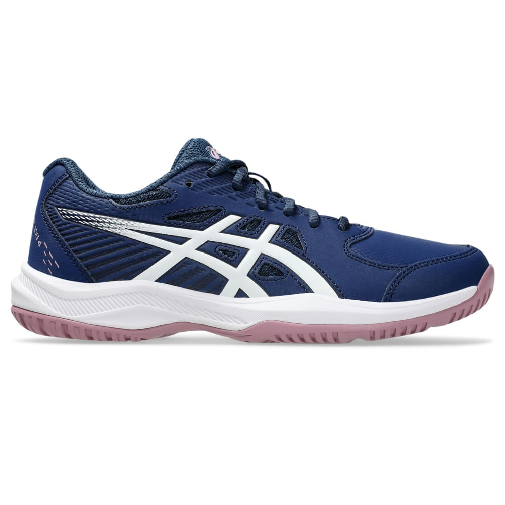 Tênis Asics Court Slide 4 - Feminino - Azul/Branco — ASICS