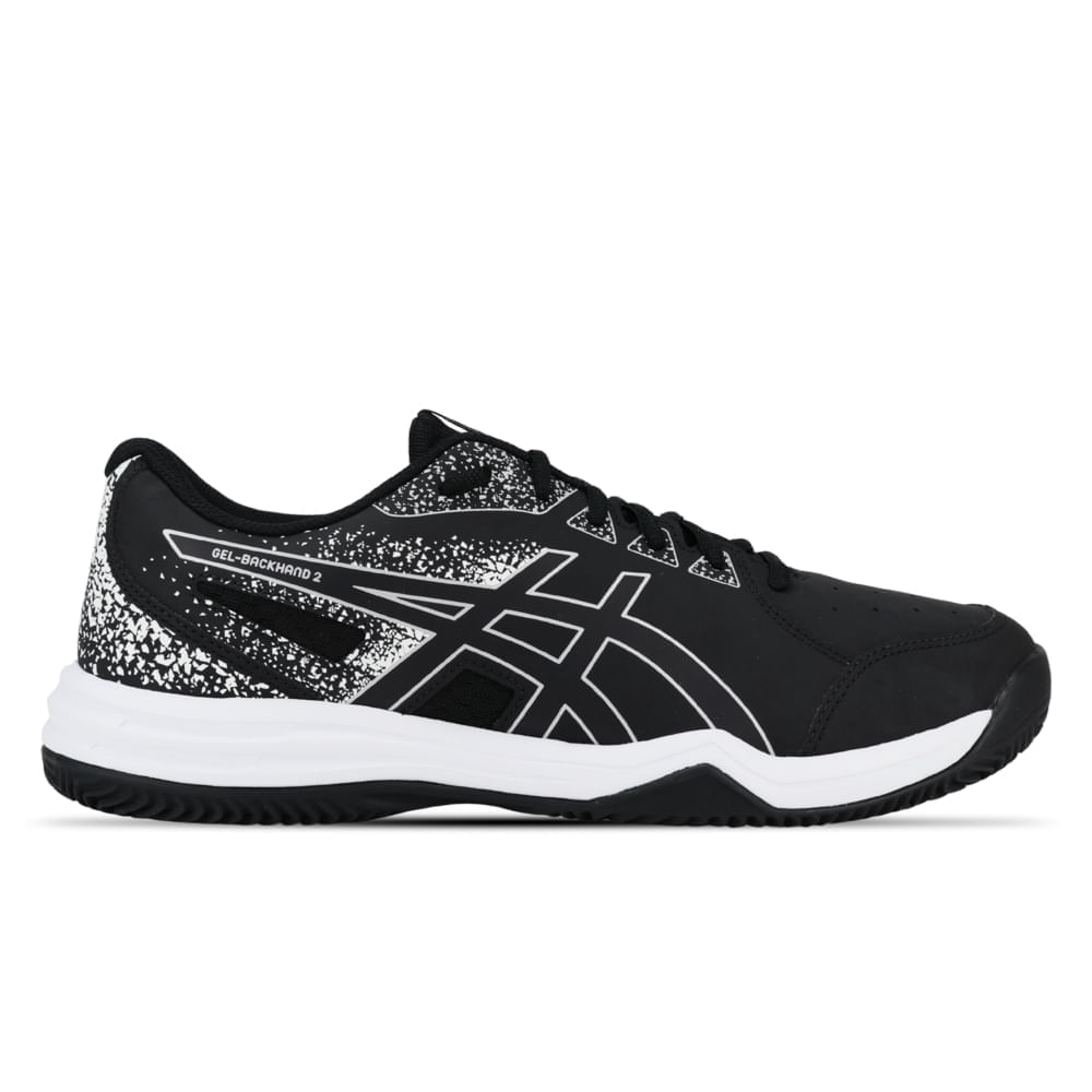 Tênis ASICS Gel-Backhand 2 Saibro - Masculino - Preto/Prata - tam: 41.5