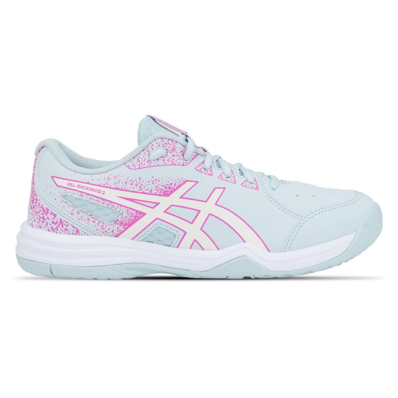 Tênis ASICS Gel-Backhand 2 - Feminino - Azul/Rosa - tam: 34