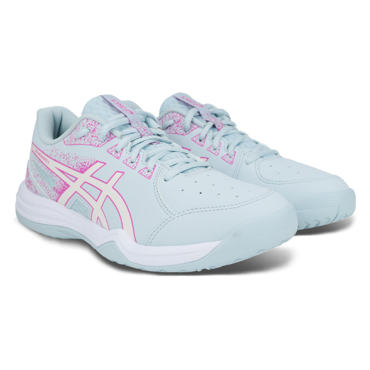 Tênis ASICS Gel-Backhand 2 - Feminino - Azul/Rosa - tam: 38 — foto 3