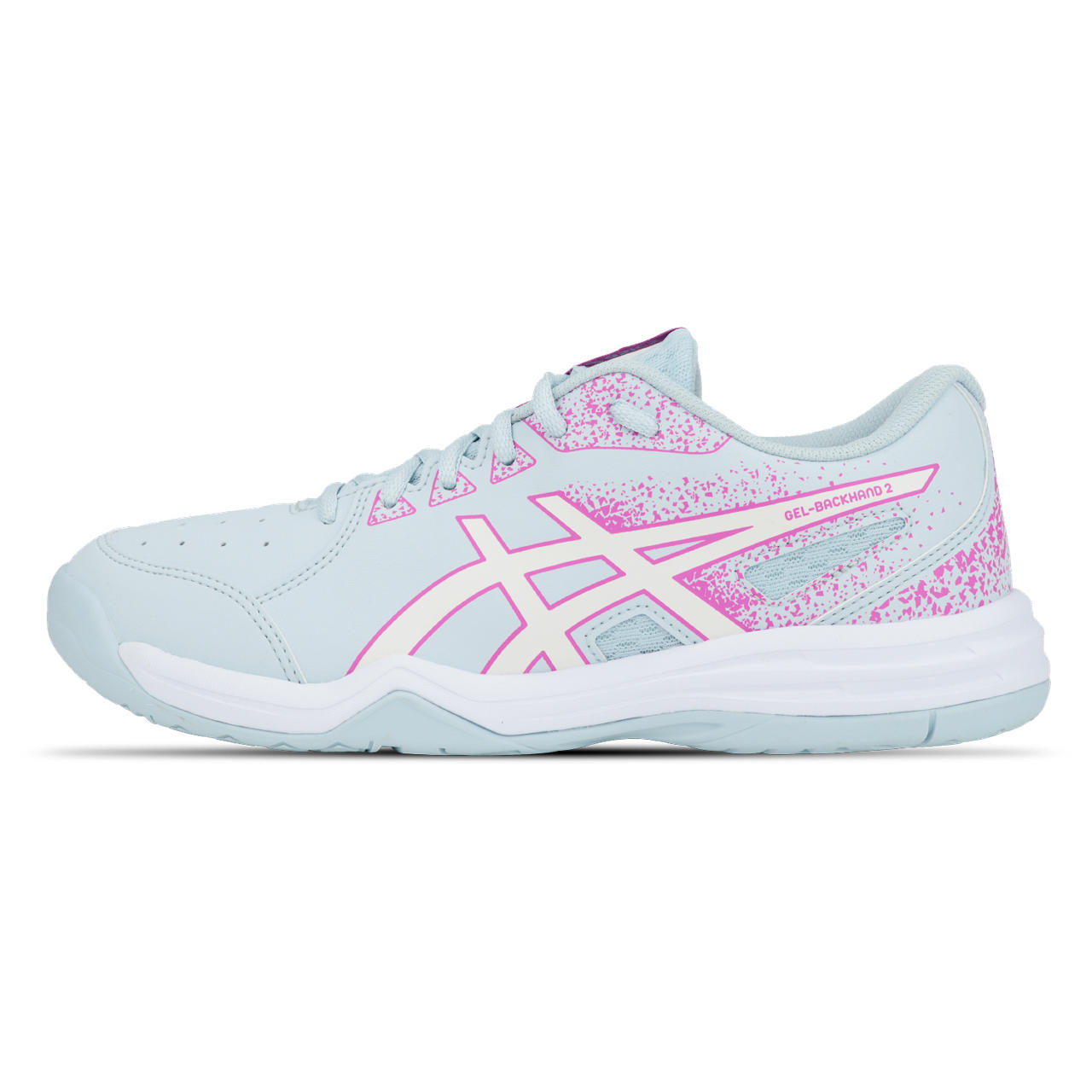 Tênis ASICS Gel-Backhand 2 - Feminino - Azul/Rosa - tam: 38 — foto 9