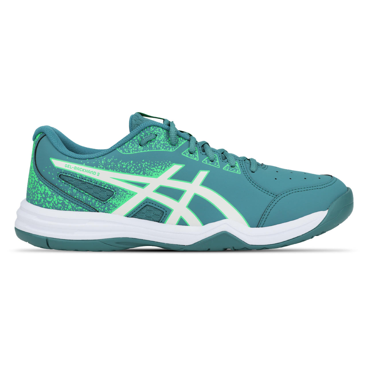 Tênis ASICS Gel-Backhand 2 - Masculino - Azul/Verde - tam: 40