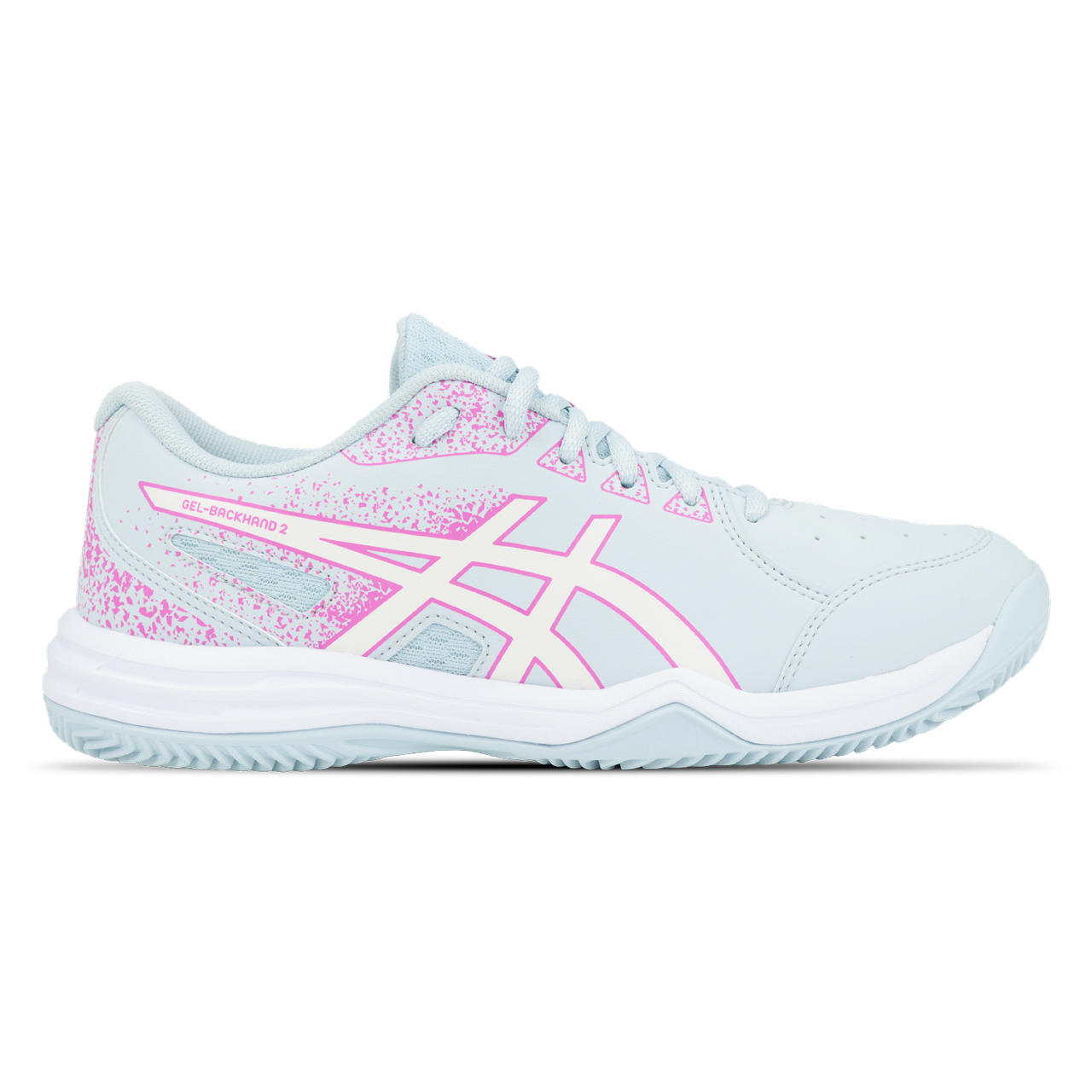 Tênis ASICS Gel-Backhand 2 Saibro - Feminino - Azul/Rosa - tam: 36