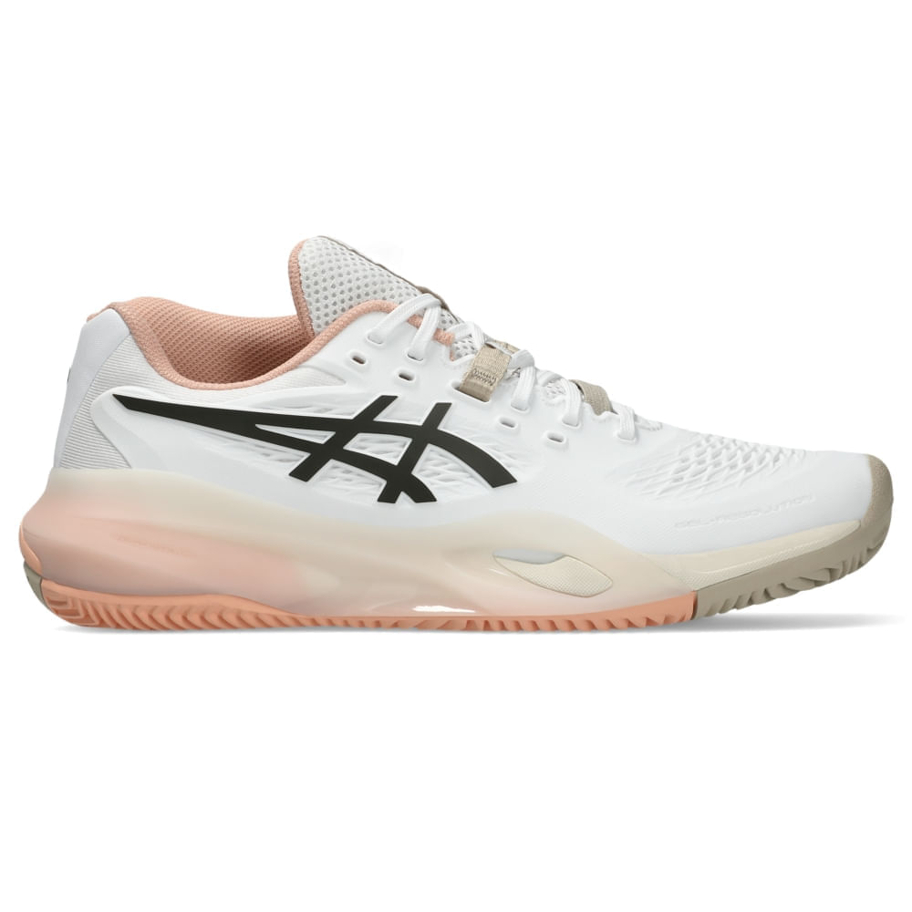 Tênis ASICS Gel-Resolution X Saibro - Feminino - Branco/Marrom - tam: 37