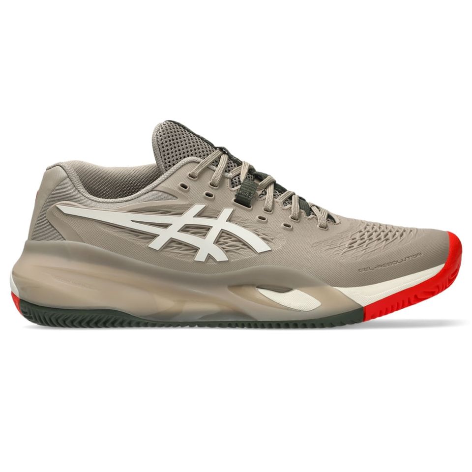Tênis Asics Gel-Resolution X Saibro - Masculino - Cinza/Bege